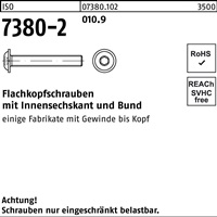 Flachkopfschraube ISO 7380-2 Bund/Innen-