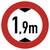 SafetyMarking Verkehrss. Verbot für Kfz über 1,9 m Höhe VZ: 265, 60 cm, RA2/C