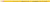 Dreikant-Buntstift STABILO® Trio®, dick. Stärke der Mine: 4,2 mm, Bezeichnung der Härte: -, Schreibfarbe der Mine: gelb. Farbe des Schaftes: in Malfarbe mit weißen Streifen. 7 mm