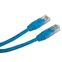Przewód LAN UTP patchcord, Cat.6, RJ45 M - RJ45 M, 0.5 m, nieekranowany, niebieski, economy