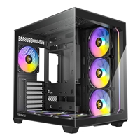 ANTEC Constellation C5 Black ARGB Case 270' Full-view tempered glass Dual Chamber Support back-connect motherboards 7 x ARGB PWM fans with built-in fan controller ATX Micro-ATX ITX