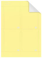 T-Karte Gr. 3, bedruckbar, 20 Bögen mit 9 Karten = 180 Karten, gelb