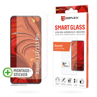 Displex Smart Glass (9H) für Xiaomi 11T/11T Pro, Montagesticker, unzerbrechlich, ultra-dünn, unsichtbar