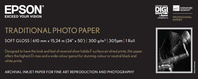 Epson Traditional Photo Paper, in rotoli da 60, 96cm (24'') x 15m