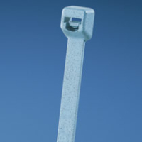 Panduit Cable Tie, 8.0"L (203mm), Intermediate, Metal Detectable Nylon, Light Blue, 100pc presilla Azul
