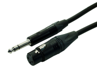 Contrik NMK3SP3-BL Audio-Kabel 3 m 6.35mm XLR (3-pin) Schwarz