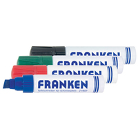 Franken JumboMarker Marker 4 Stück(e) Meißel Schwarz, Blau, Grün, Rot