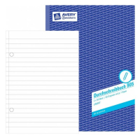 Avery 905 Notizbuch A4 50 Blätter Blau, Weiß