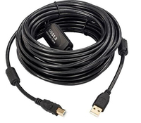 Microconnect USBAB5B-ACTIVE USB Kabel 5 m USB 2.0 USB A USB B Schwarz