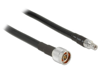 DeLOCK 1m, N/RP-SMA coax-kabel CFD400, LLC400 Zwart