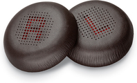 POLY Almohadillas para auriculares de cuero sintético Blackwire 7225 marrón oscuro (2 unidades)
