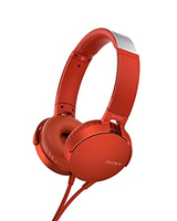 Sony MDR-XB550AP Zestaw słuchawkowy Przewodowa Opaska na głowę Połączenia/muzyka Czerwony