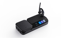 Yealink 1208653 słuchawki/zestaw słuchawkowy Bezprzewodowy Douszny Biuro/centrum telefoniczne USB Type-C Bluetooth Czarny