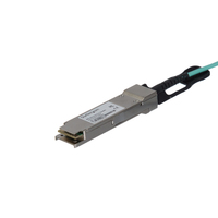 StarTech.com Cable de 10m AOC QSFP+ a QSFP+ 40G Compatible con MSA sin Codificar - Fibra Óptica Activa QSFP+ de 40 GbE - Cable Módulo Transceptor/QSFP+ 40 Gbps