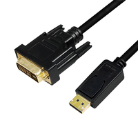 LogiLink CV0132 video kabel adapter 3 m DisplayPort DVI Zwart
