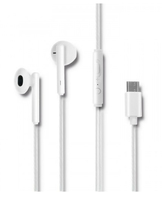 Qoltec 50830 słuchawki/zestaw słuchawkowy Douszny USB Type-C Biały