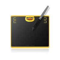 HUION HS64 Special Edition Graphics Pen Tablet tableta digitalizadora Negro, Amarillo 5080 líneas por pulgada 160 x 102 mm USB