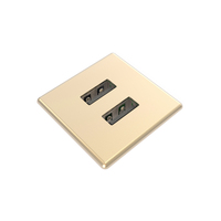 Kondator 935-PM31M gniazdko elektryczne 2 x USB A Żółty