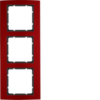 Berker 10133012 Wandplatte/Schalterabdeckung Anthrazit, Rot