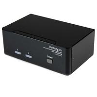 Switch KVM USB 2 Ports DVI avec Audio - Commutateur Concentrateur USB 2.0