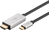 Wentronic 60174 adaptador de cable de vídeo 2 m USB Tipo C HDMI Negro, Plata