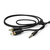 Hama Flexi-Slim audio kabel 1,5 m 3.5mm 2 x RCA Zwart