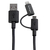 StarTech.com 1m 2-in-1-Ladekabel - USB auf Lightning oder Micro-USB für iPhone / iPad / iPod / Android - Apple MFi-zertifiziert - Multi Phone Charger - USB 2.0