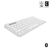 Logitech Pebble Keys 2 K380s Tastatur RF Wireless + Bluetooth AZERTY Französisch Weiß