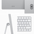 Apple iMac Apple M M3 59,7 cm (23.5") 4480 x 2520 pixels 8 Go 256 Go SSD PC All-in-One macOS Sonoma Wi-Fi 6E (802.11ax) Argent