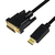 LogiLink CV0132 cavo e adattatore video 3 m DisplayPort DVI Nero