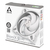 ARCTIC BioniX P140 (Grey/White) – Pressure-optimised 140 mm Gaming Fan with PWM PST