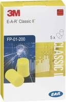 3M EAR-Gehörschutzstöpsel Classic Karton à 50 Taschenpackungen à 5 Paar = 250 Paar, Schaumstoff-Gehörschutzstöpsel, SNR