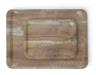 Serviertablett Eiche, 330x430 mm, aus Melamin Bedruckt in Holzoptik. Sehr
