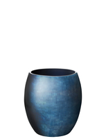 Stockholm Vase H 15.7 cm horizon, Maße: 141 x 141 x 157 mm Mit Stockholm