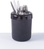 HENDI Tischabfallbehälter oder Besteckbehälter - Farbe: schwarz - ø130x(H)160