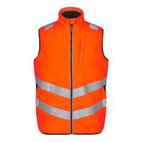 Safety Steppweste - L - Orange/Anthrazit Grau - Orange/Anthrazit Grau | L: Detailansicht 1