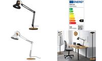 UNILUX Lampe de bureau à LED BAYA BAMBOO, blanc - bambou (64000367)