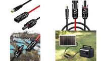 LogiLink Câble pour panneau solaire, 0,24 m, noir/rouge (11117901)