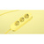 BACHMANN SMART Steckdosenleiste 3x CEE7/3, mit Schutzkontakt-Winkelstecker, gelb, 1,5 m