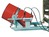 Fasskipper Typ FD-H, Kippvorgang mit Hubzylinder,Tragkraft 360kg, Aufnahme für Stapler, Rot