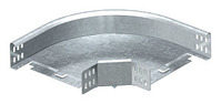 Bogen 90° horizontal,mit Winkelverbinder 60x150 Stahl bandverzinkt