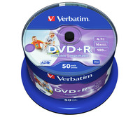 Verbatim DVD+R Rohlinge AZO 4.7GB Datenspeicher (50er Pack)