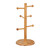Relaxdays Brezelständer aus Bambus, 6-armig, Höhe 35 cm, auch als Wurstständer oder Tassenhalter, Brezelbaum Holz, natur