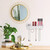 Relaxdays Schmuckhalter Wand, für Ketten, Ohrringe & Armbänder, Kettenhalter mit Ablage, HBT 12 x 30 x 8 cm, transparent