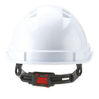 AO2 Apex+ Vented Standard Peak Safety Helmet - Size Red 463007