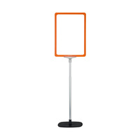 Tischaufsteller / Kundenstopper / Plakatständer „Serie KR“ | narancssárga, hasonló mint. RAL 2008 DIN A5