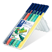 triplus® color 323 Dreikantiger Fasermaler STAEDTLER Box mit 6 fibre-tip pens "Dino"