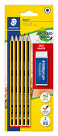 Noris® 120 Bleistift Blisterkarte "Bleistift und Radierer"