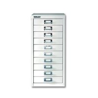 Bisley 10 Drawer A4 Cabinet Chalk White BY19660