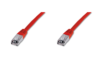 DIGITUS CAT 5e SF-UTP patch cable. Cu AWG 26/7. Color red. Length 5m
